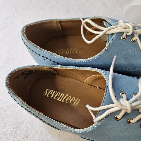 Baby Blue SEVENTEEN Loafer Oxford Sz 7.5M Siciliy NEW - Picture 7 of 7